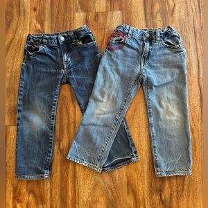 ❌SOLD❌ Two (2) Pair of Crewcuts by J. Crew Boys Bootcut Jeans, Size 3T